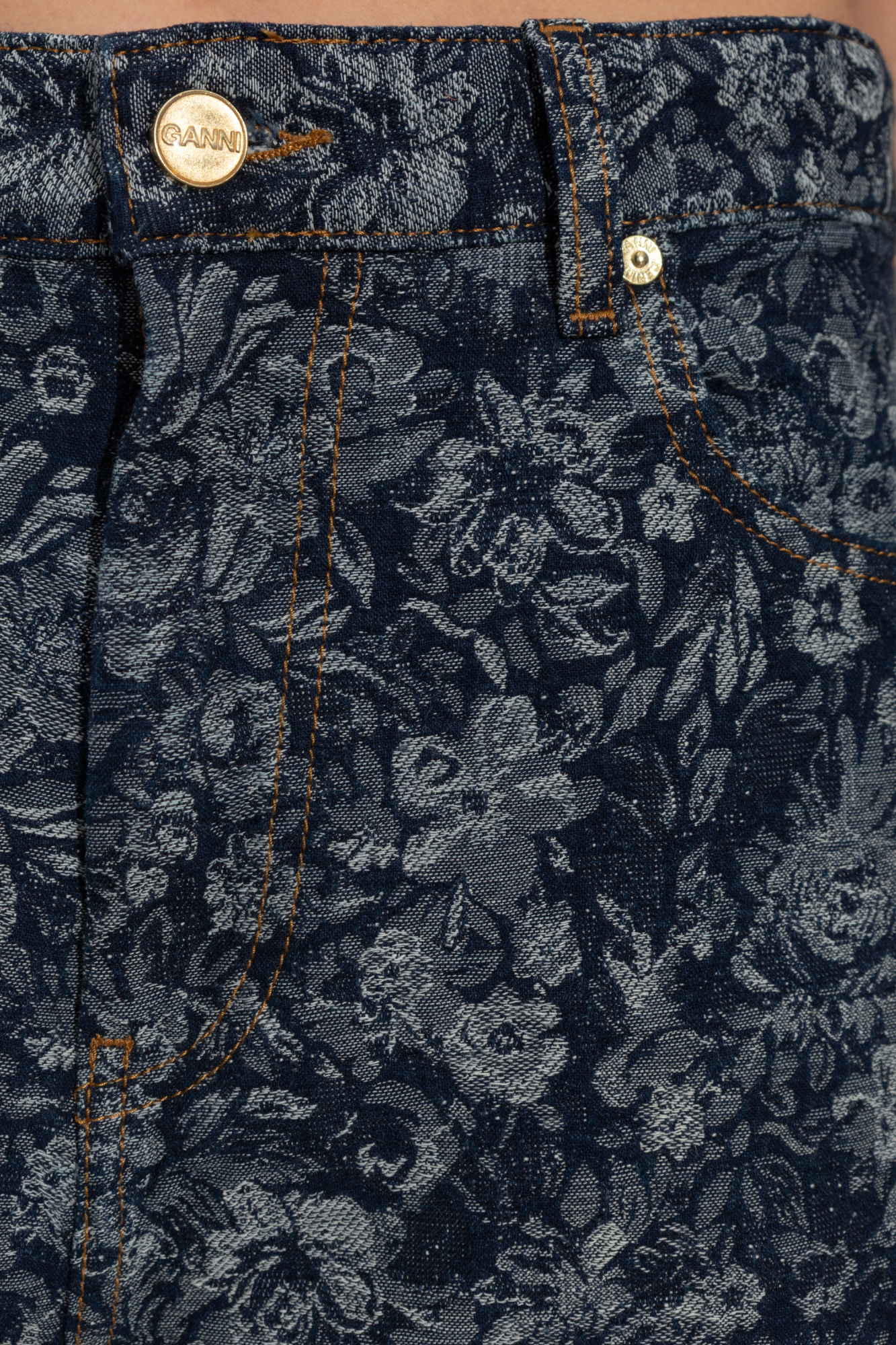 Ganni Floral print jeans | Women's | Vitkac